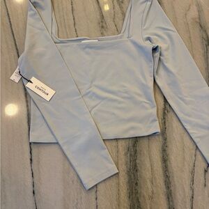 Aritzia Light Blue Long Sleeve Top